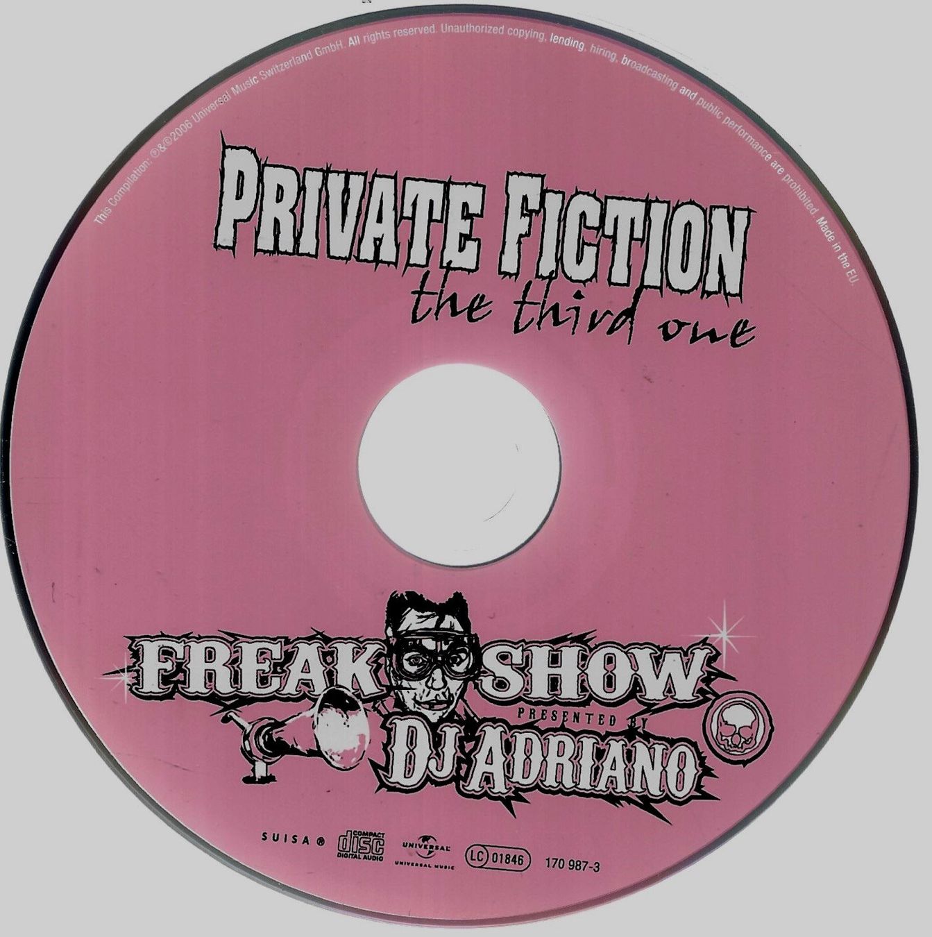 CD: DJ Adriano PRIVATE FICTION Freak Show Techno Electro CH CD – Usato da Kandergrund venduto da Sososo 2