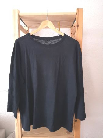COS Leinenshirt Gr. S oversize dunkelblau