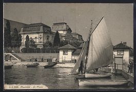 AK Neuchâtel, Le Musée, 1912