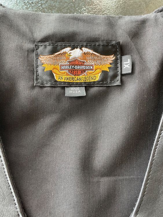Gilet Harley-Davidson Donna – Bianco, Ricamato, Senza Maniche, Zip, Cotone Spandex – Taglia 3W - Foto 5