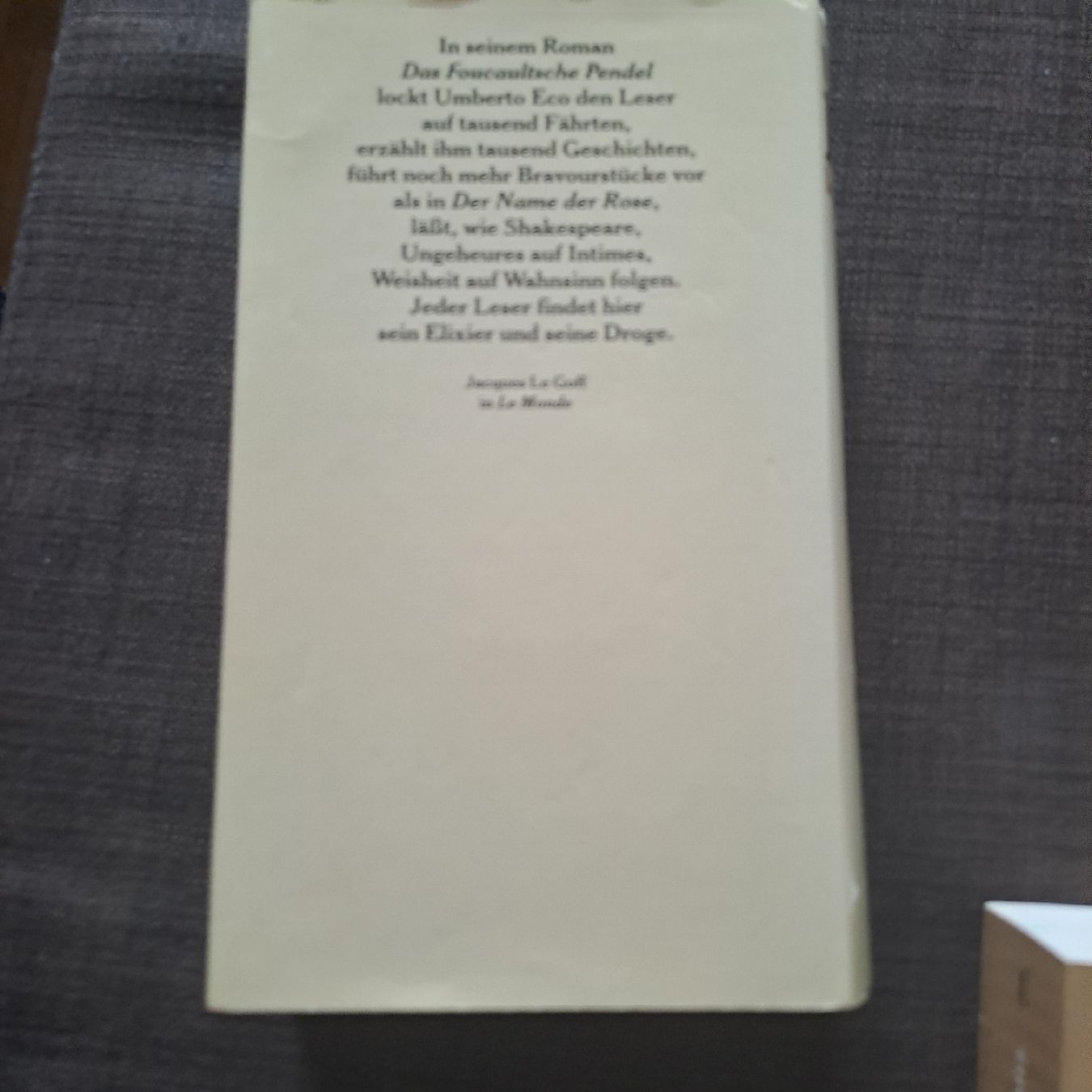Libri: Umberto Eco – Usato da Oberengstringen venduto da ger_v5h5 2