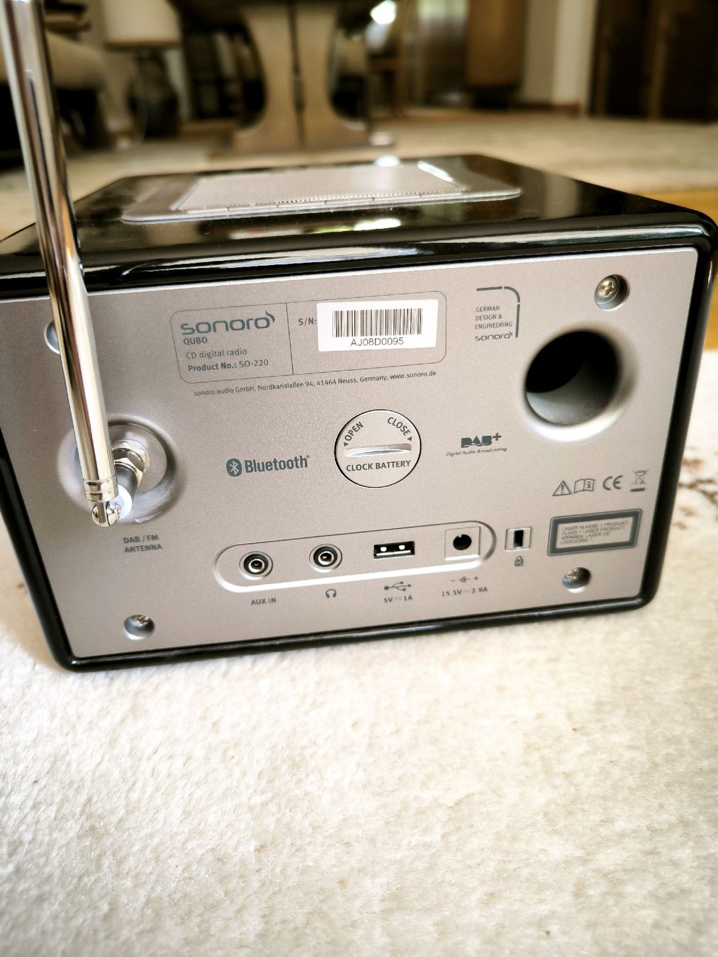 Sonoro Multimediaplayer & Streamer: Sonoro QUBO Musiksystem CD-Player DAB+ Bluetooth mit OVP – Neu (gemäss Beschreibung) aus Siblingen von Mustang71 4