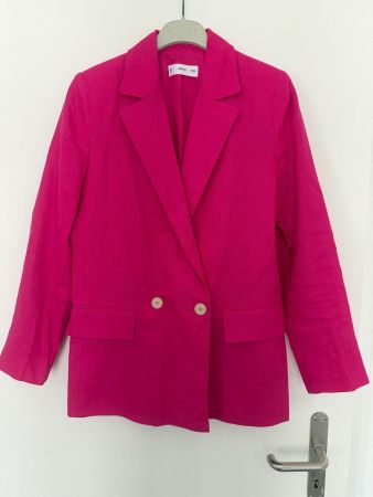 MANGO Linen Blazer - Size S
