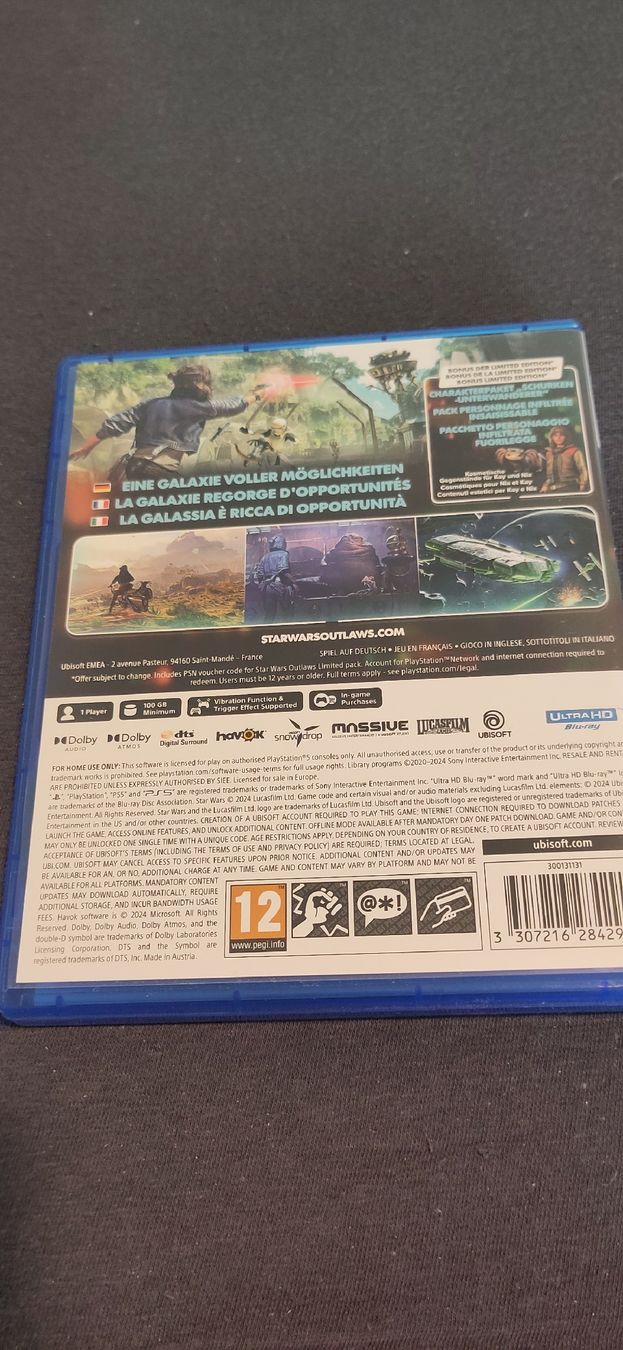 Giochi: Star Wars Outlaws (PS5) – Usato da Zürich venduto da Heldel 2