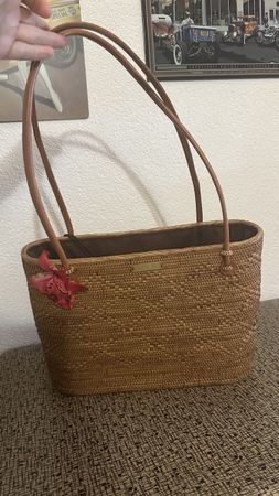 Vintage Mid Century Style Tasche Korb