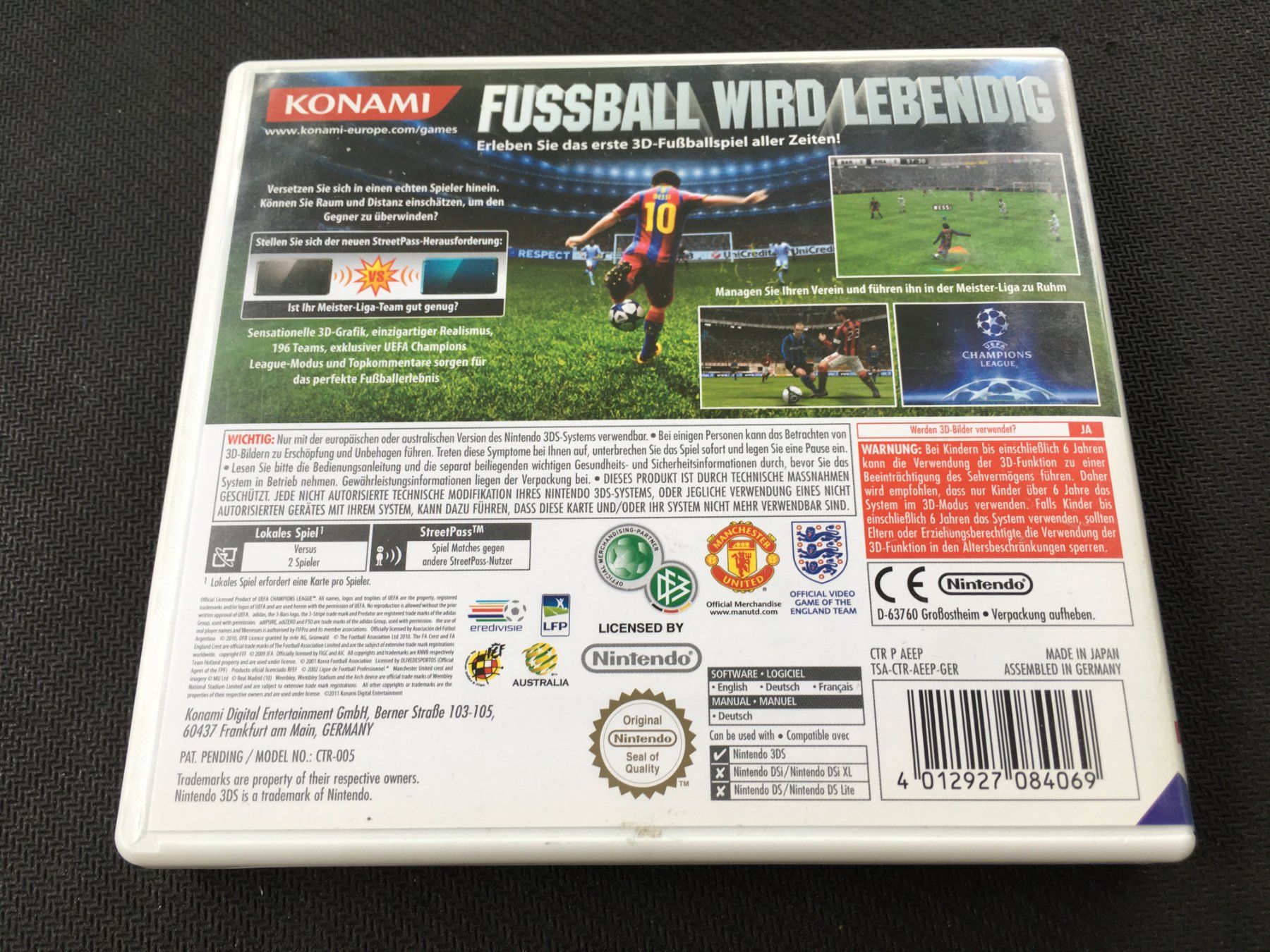 Nintendo Jeux: Pes 2011 - Nintendo 3ds – D'occasion à St.Gallen par sjosjo 2