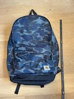 Carhartt Blue Duck Camo Rucksack, neuwertig