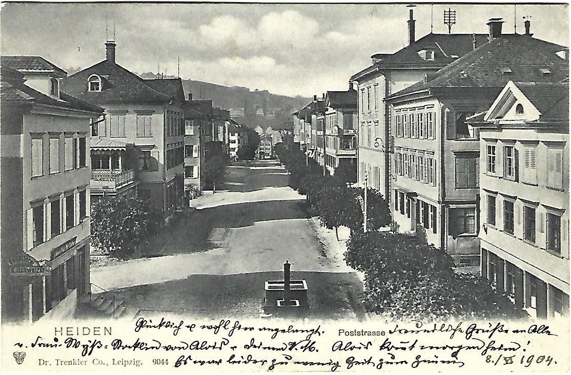 Cartoline postali: Heiden Strassenansicht – Usato da Wetzikon ZH venduto da Brulu100
