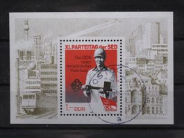 DDR 1986 Bauarbeiter Block 83 gest.