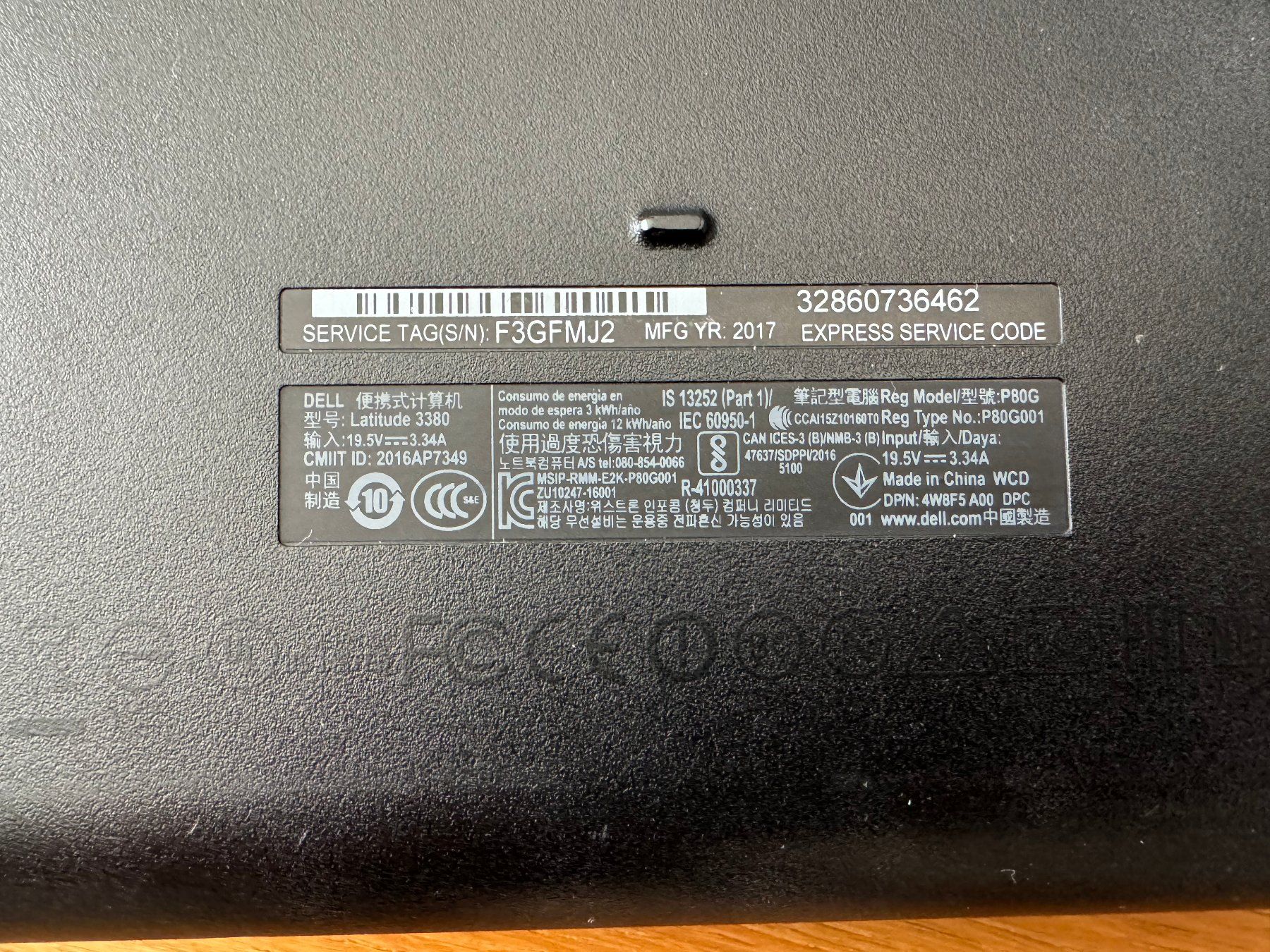 Dell Notebooks: Notebook Dell Latitude 3380 13.3" – Gebraucht aus Bachenbülach von  2