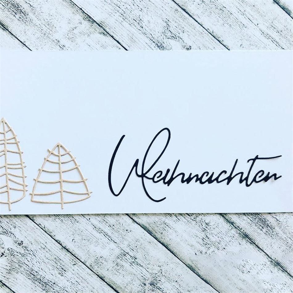 Sciablone: WEIHNACHTEN SCHRIFTZUG STANZSCHABLONE – Nuovo e nell'imballaggio originale da Affoltern am Albis venduto da Makianwa 2