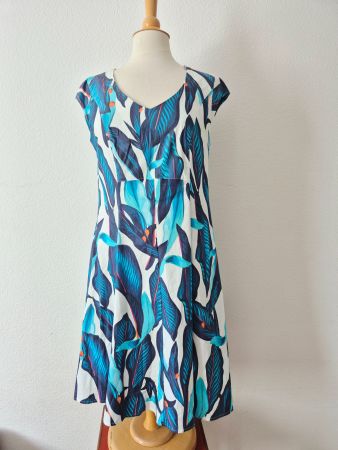 FOX'S KLEID DRESS 42 L TÜRKIS,  TOP ZU STRICKJACKE JACKE