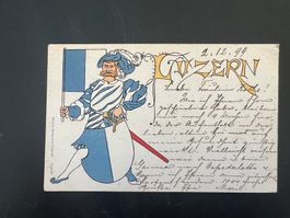 AK 1899 Luzerner Wappen     (G426)