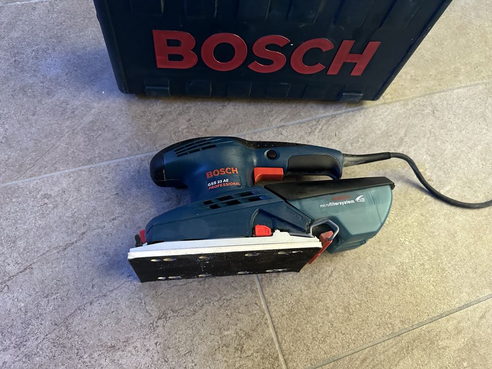 Levigatrice Orbitale Bosch Professional GSS 23 AE - 190W, Ø Orbita 2mm, Con Valigetta E Accessori - Foto 2