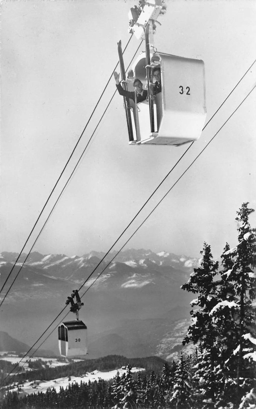 Ansichtskarten: Crans Sierre Gondelbahn Bella Lui – Gebraucht aus Bichelsee von Gloeckner