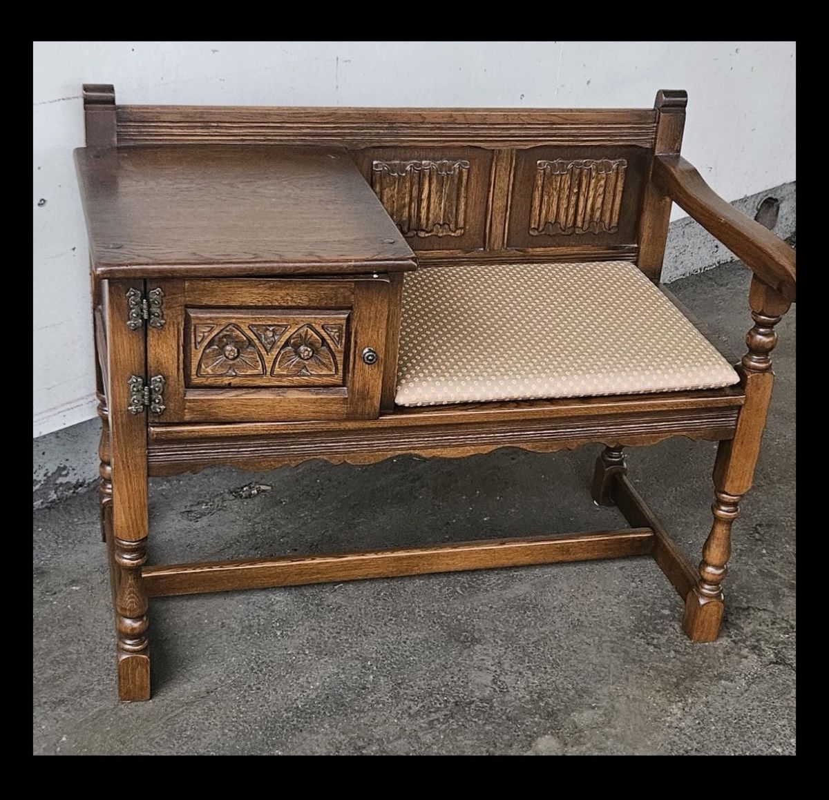 Panchine: Old Charm Telefonbank aus Eichenholz – Nuovo (secondo la descrizione) da Oensingen venduto da rya_9sdl