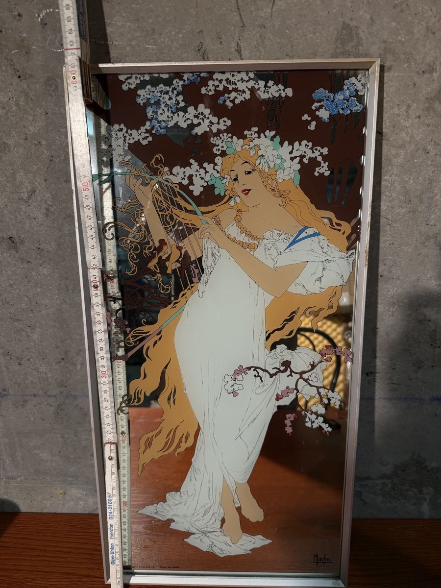 Specchi: VINT MUCHA  art mirror art deco signed – Usato da Lausanne venduto da vas_mbk2 3