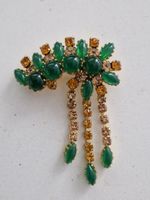 Elegante Brosche aus den 50ziger Jahren, goldfarben