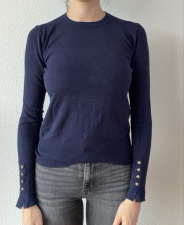 Blauer Pullover Zara