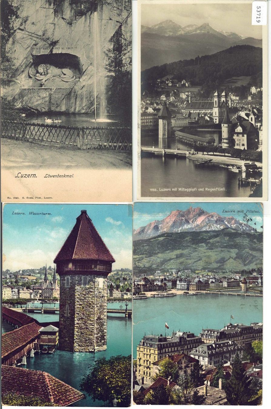 Cartoline postali: 4 AK - Luzern – Usato da Ettingen venduto da Kartenplanet