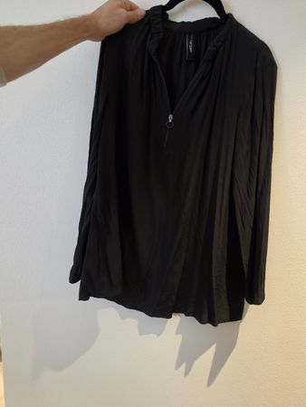 Marc Cain Bluse schwarz Seidenmischung Grösse N4 42