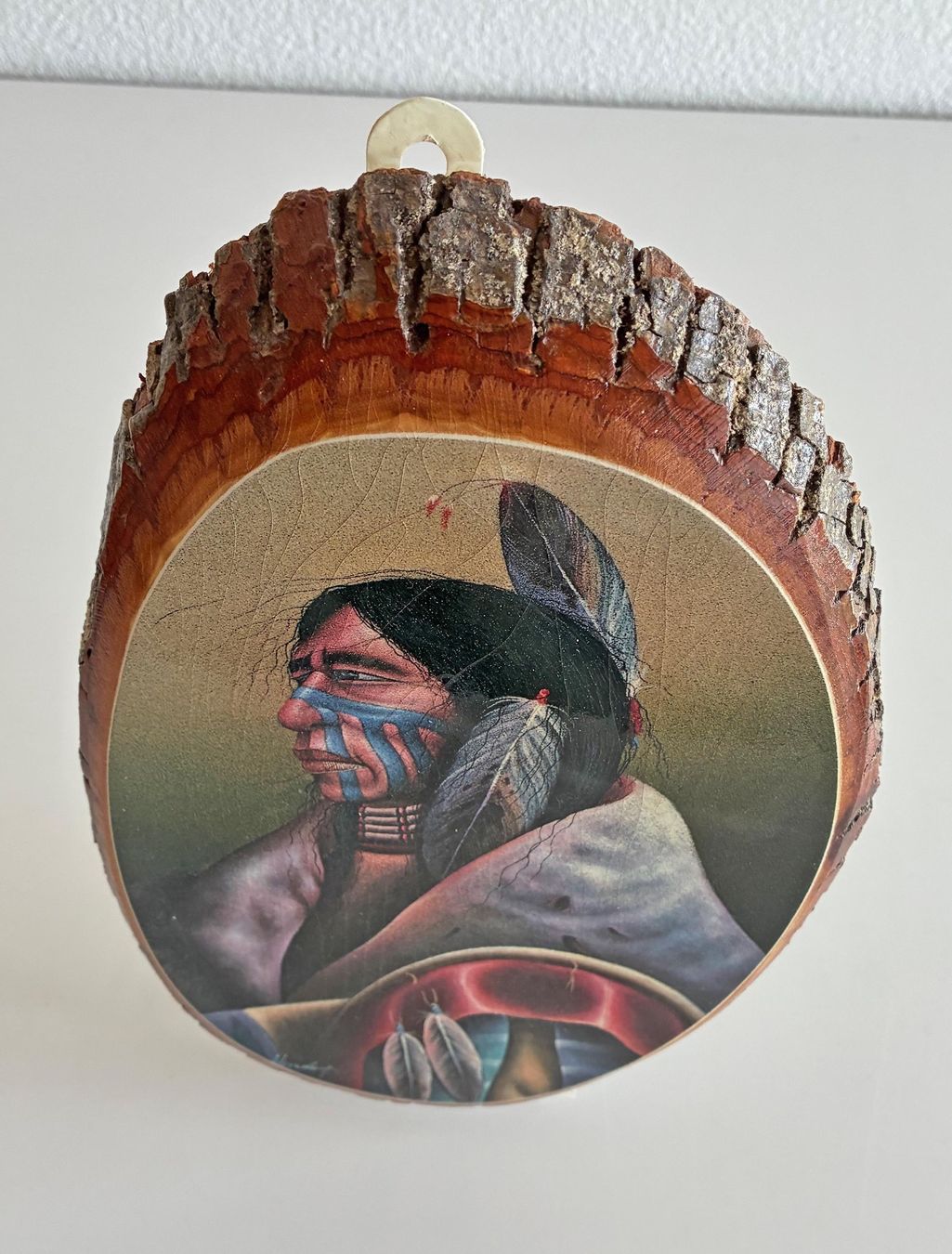 Poster & Bilder: Holzbild eines Cheyenne Indianers – Gebraucht aus Bäretswil von robsonantik 2