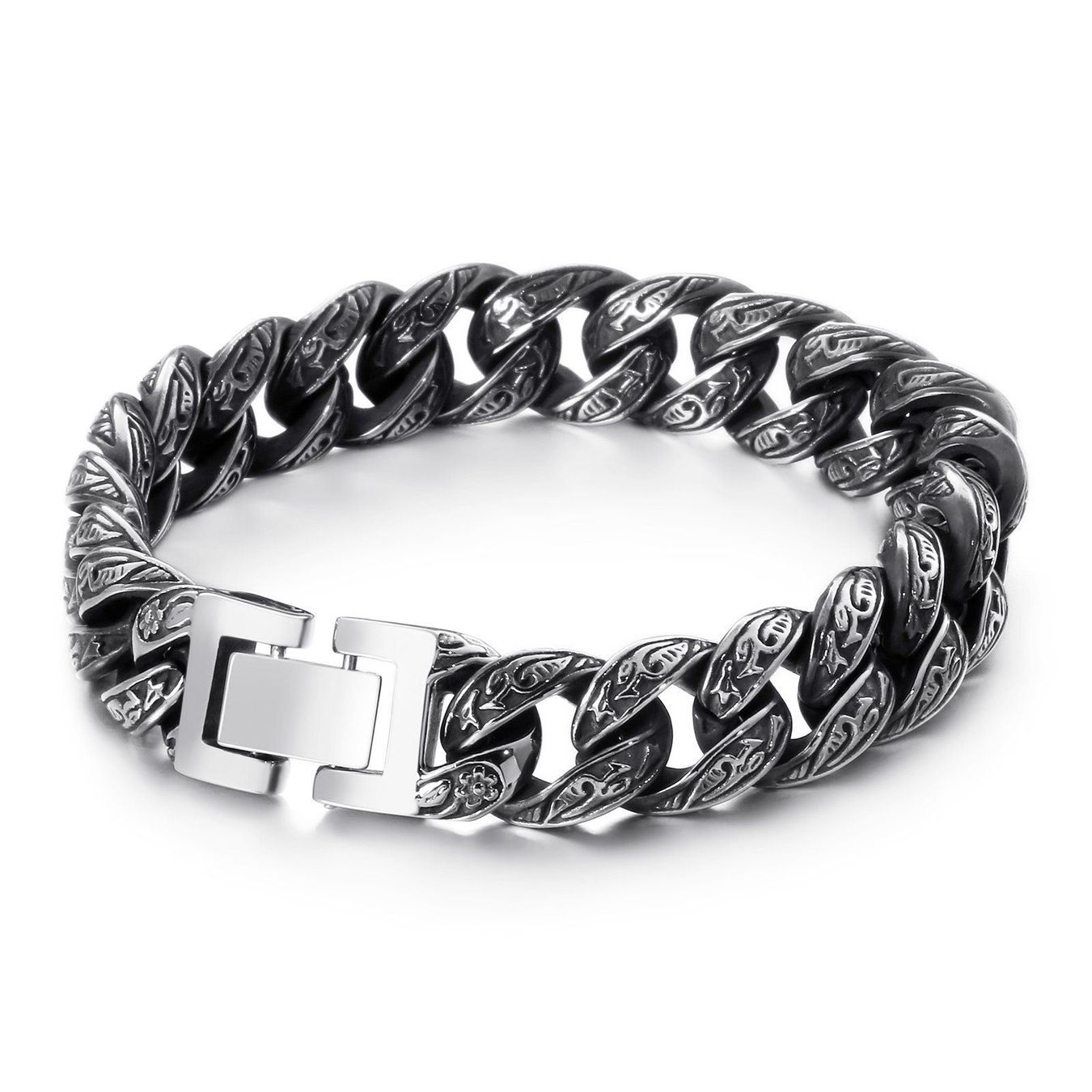 Armbänder & -reifen: Edelstahl Armband Herren Massiv Chain – Gebraucht aus Rütihof von FALKENKOENIG_SCHMUCK