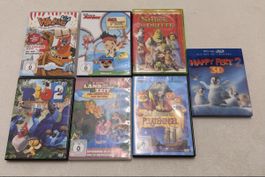 Kinder DVD und Blu-ray Set 7 Filme diverse Titel