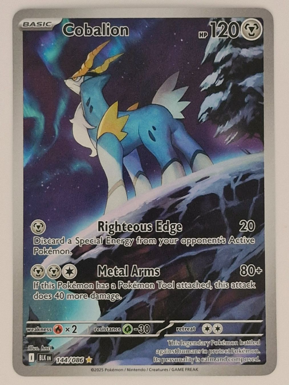 Pokémon Carte collezionabili: Cobalion / Kobalium / Black Bolt / BLK 144 – Nuovo (secondo la descrizione) da Arni AG venduto da PokemonCardsStore