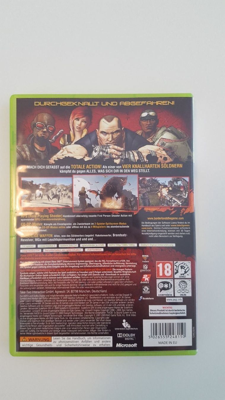 Microsoft Giochi: Borderlands Xbox 360 – Usato da Füllinsdorf venduto da master_mind 2