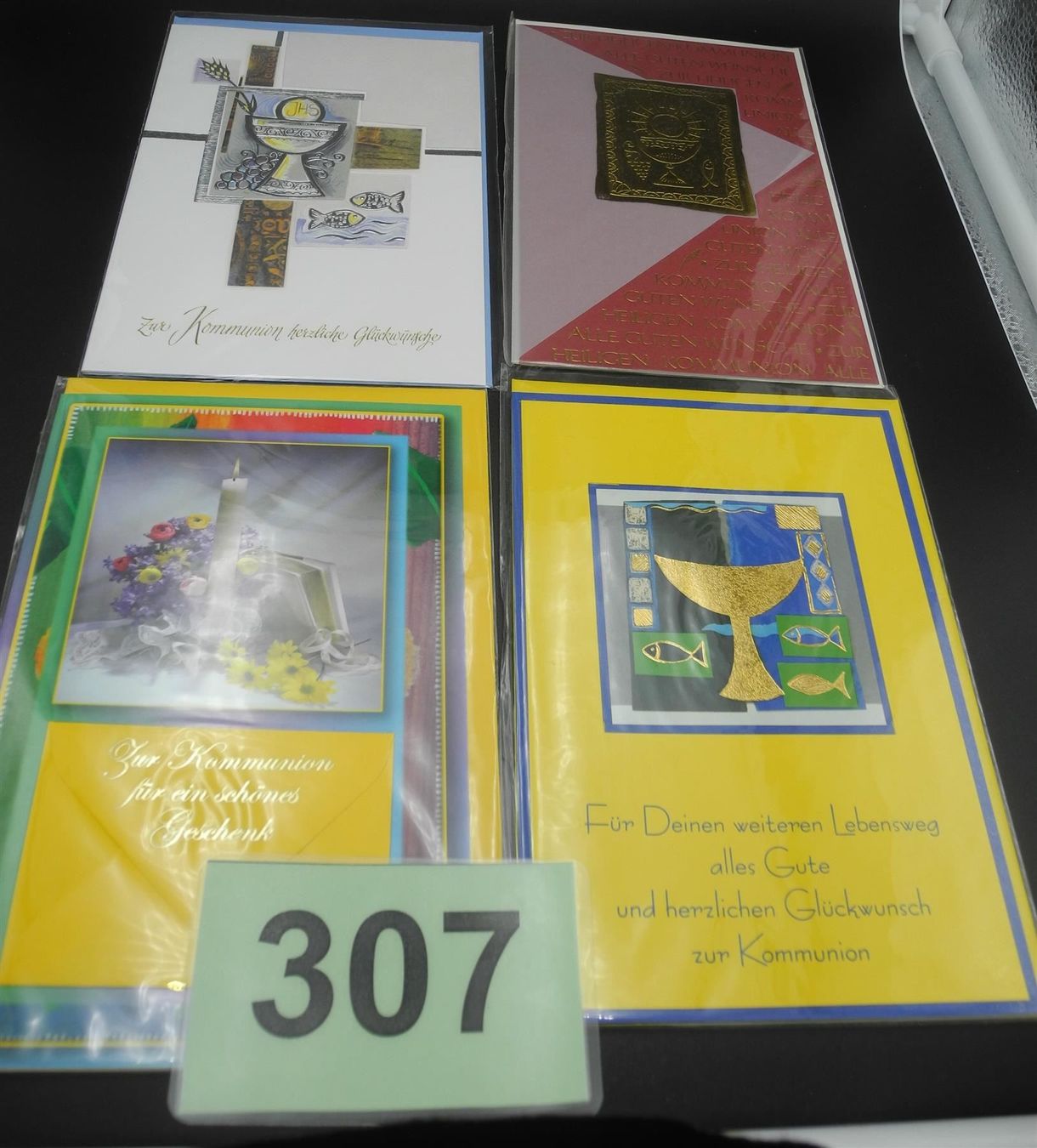 Cartoline: 4 Kommunionkarten, Nr. 307 – Nuovo e nell'imballaggio originale da Kottwil venduto da Crazyrolf 1