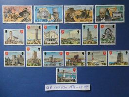 GB Insel Man 1974 und 1978 postfrisch **