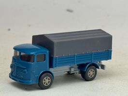 GB2- Wiking Büssing 4500 Pritsche blau/grau