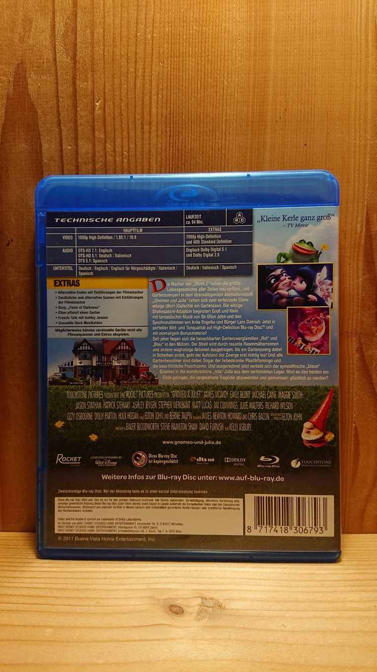 Tutti i DVDs: GNOMEO UND JULIA Blu-Ray – Usato da Wilderswil venduto da Exebub 1