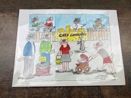 HP. Ehrat Cats Original Bild 2011 Katzenmarkt