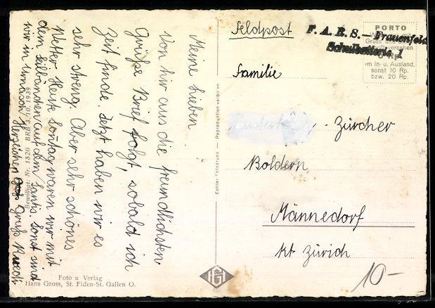 Ansichtskarten: Schwägalp, Restaurant und Talstation de – Gebraucht aus Berlin von bartko-reher 1