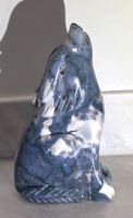 Blauer Moosachat Wolf 560g