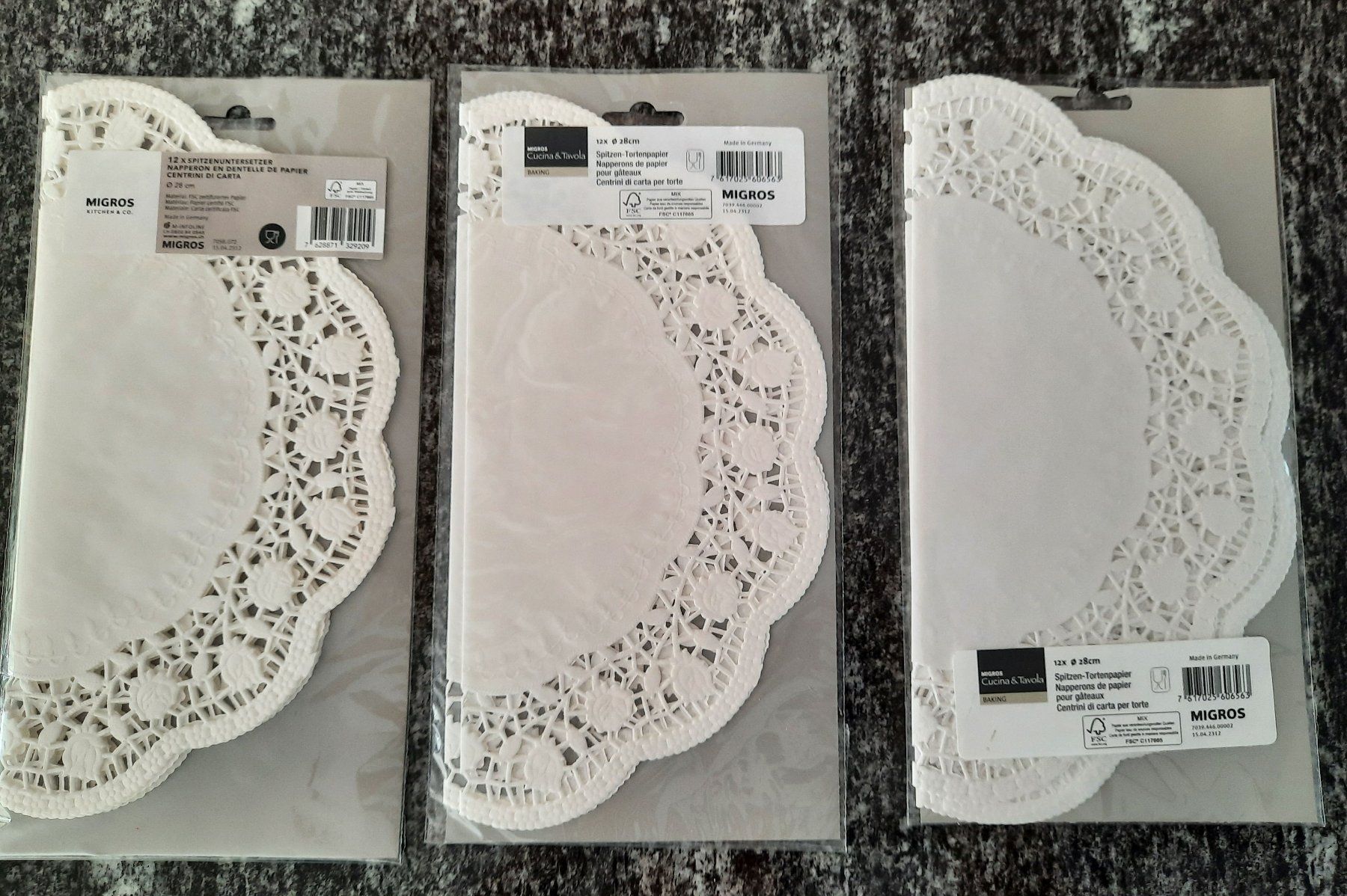 Untersetzer: Tortenpapiere – Neu und originalverpackt aus Illnau von Flomi75