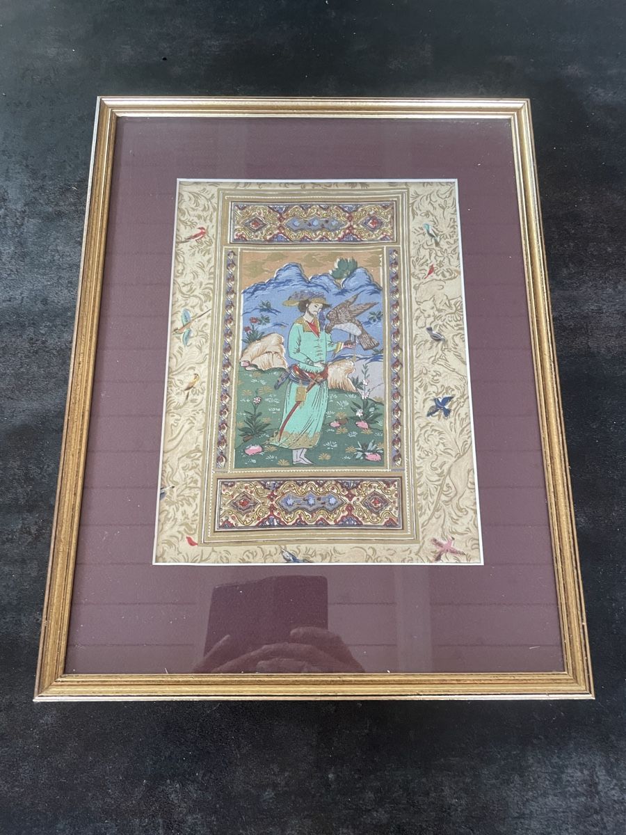 Dipinti: Tableau Ancien Tissu Persan – Usato da Vallamand venduto da Bricbracbroc82