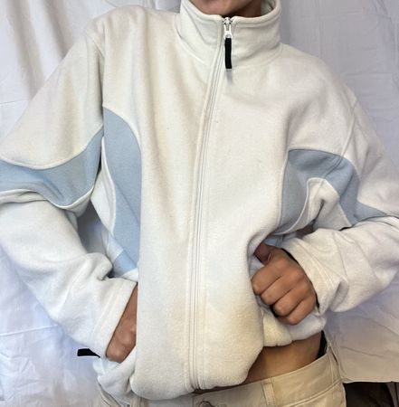 White zipper jacket