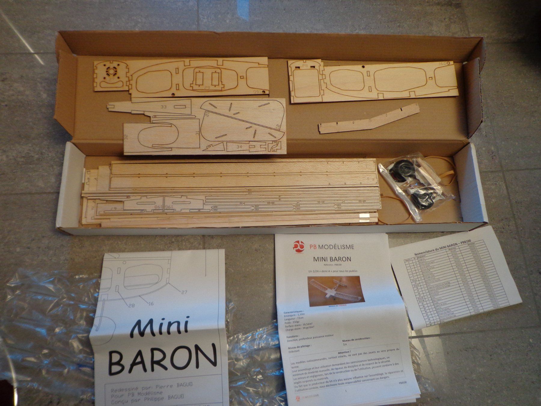 Modellismo RC: Baukasten Mini Baron, spannweite 110cm – Nuovo (secondo la descrizione) da Camorino venduto da Dibi7 2