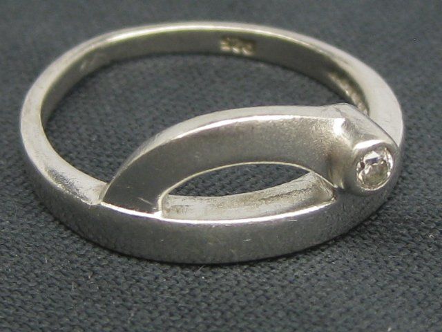 Anelli: feiner Ring Silber 925 + MP  weisser Schmuckstein Gr. 54 – Usato da Ermatingen venduto da Decovin 4