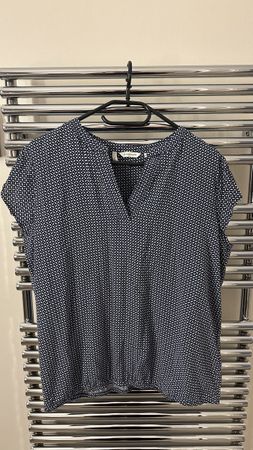 Damen Bluse Tom Tailor Muster dunkelblau Grösse 42 