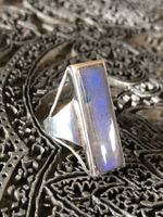 LABRADORIT " Spiderweb "  Silber Ring !!!  Grösse: 55