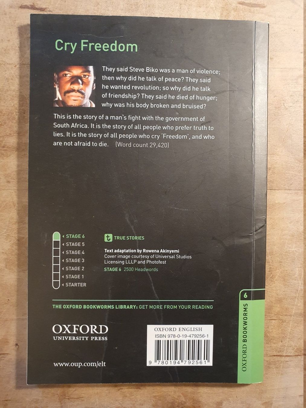 Libri: Cry Freedom John Briley Oxford – Usato da Zürich venduto da loosebone 1