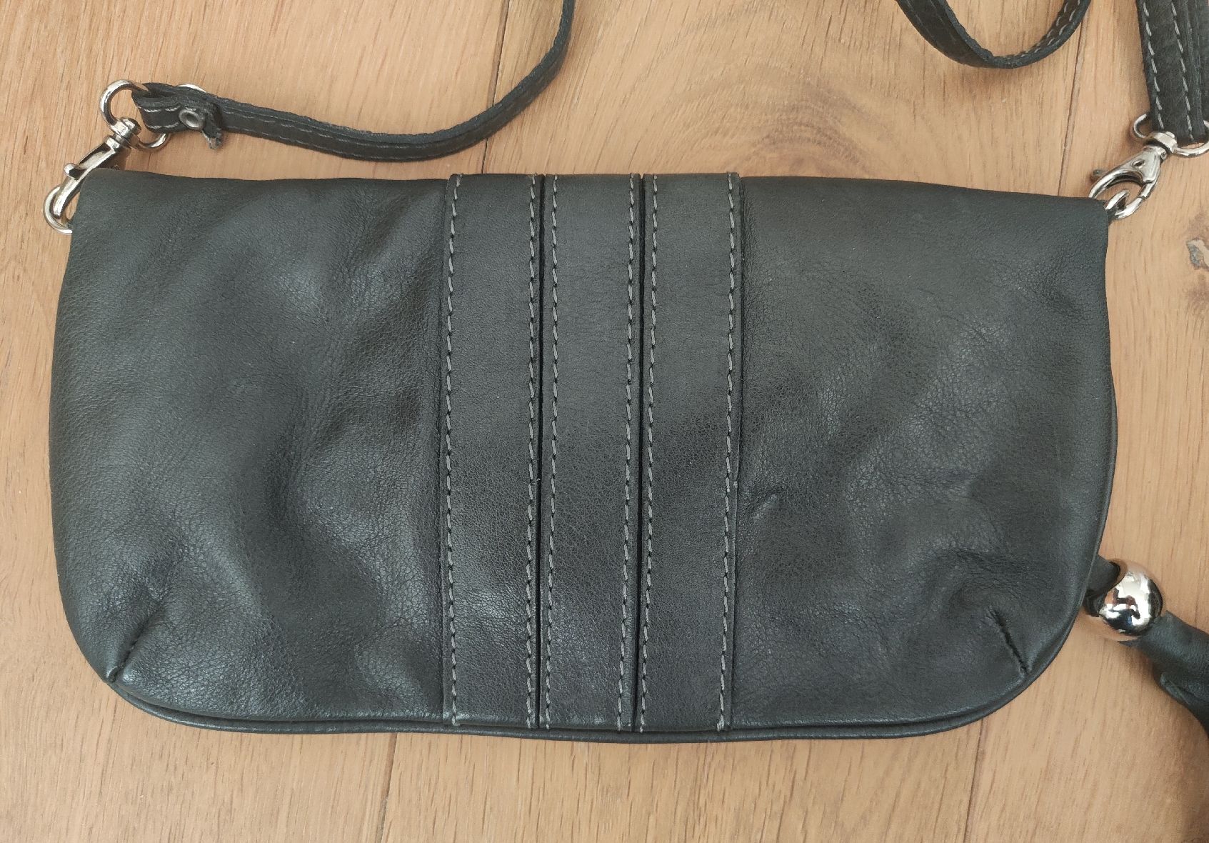 Borse da donna: Kleine graue Ledertasche – Usato da Zürich venduto da R-2015 2