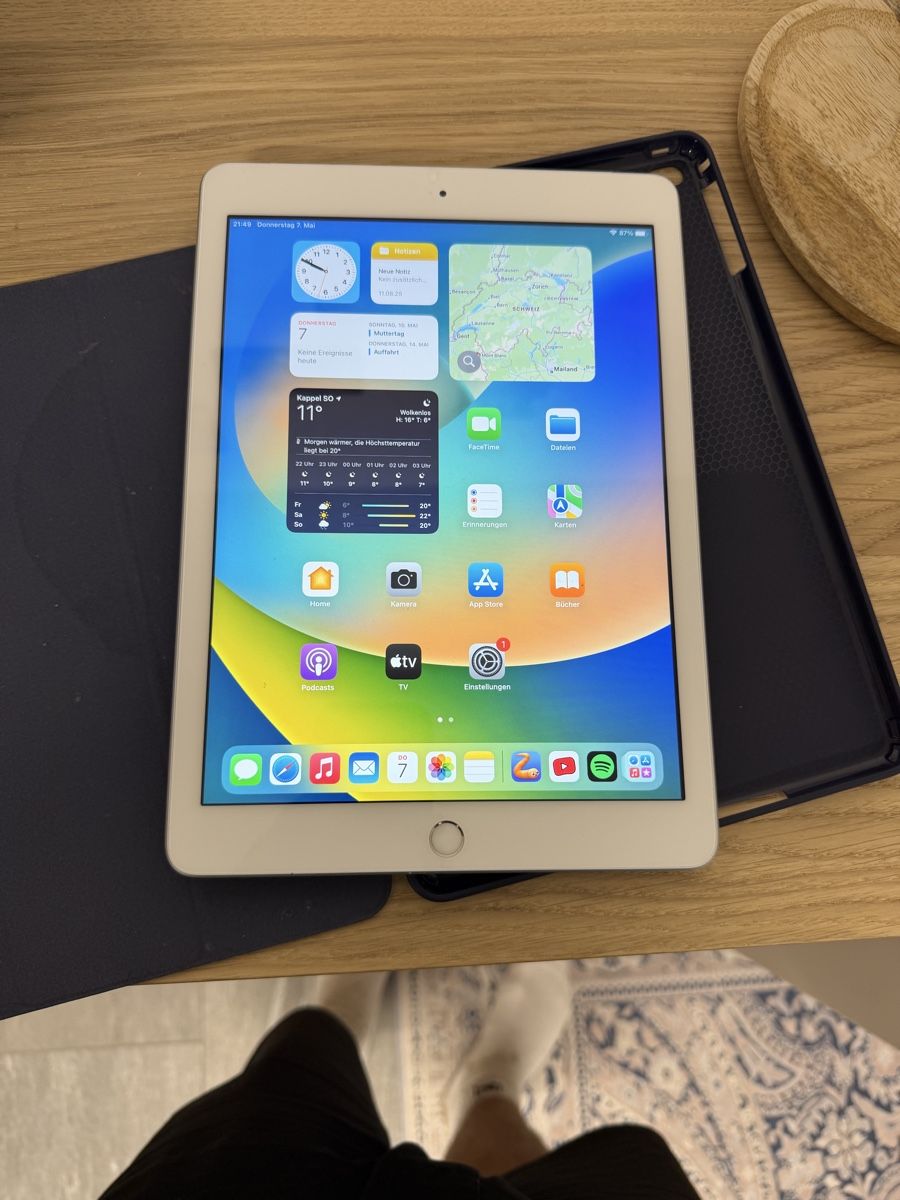 Apple Tablet PC: iPad 5. Generation, Top Zustand, Inkl. Hülle! – Usato da Kappel SO venduto da ald_q6z7