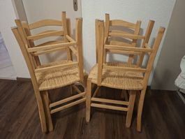 Stuhl aus Holz (Tessinerstuhl) 4 Stück
