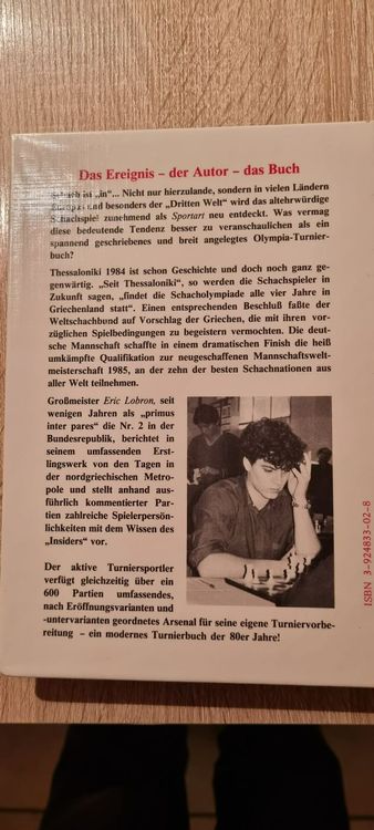 Schachbuch Olympiade Thessaloniki 1984 4