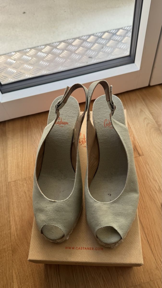 Scarpe da donna: Castaner peeptoe mint 41 – Nuovo (secondo la descrizione) da Zürich venduto da leo_5pg2 1